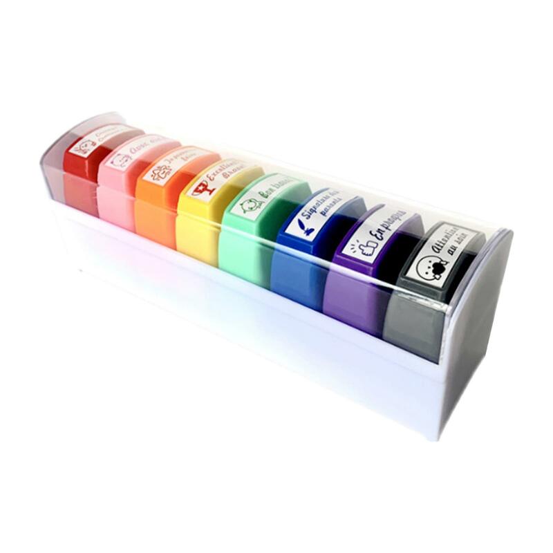 8 шт., Декоративные разноцветные штампы для школьниц