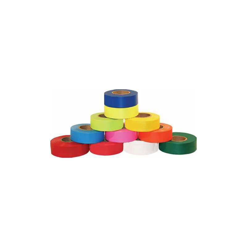 PVC， FLAGGING TAPE,  For the classification of items, bright color, strong toughness, non-adhesive tape