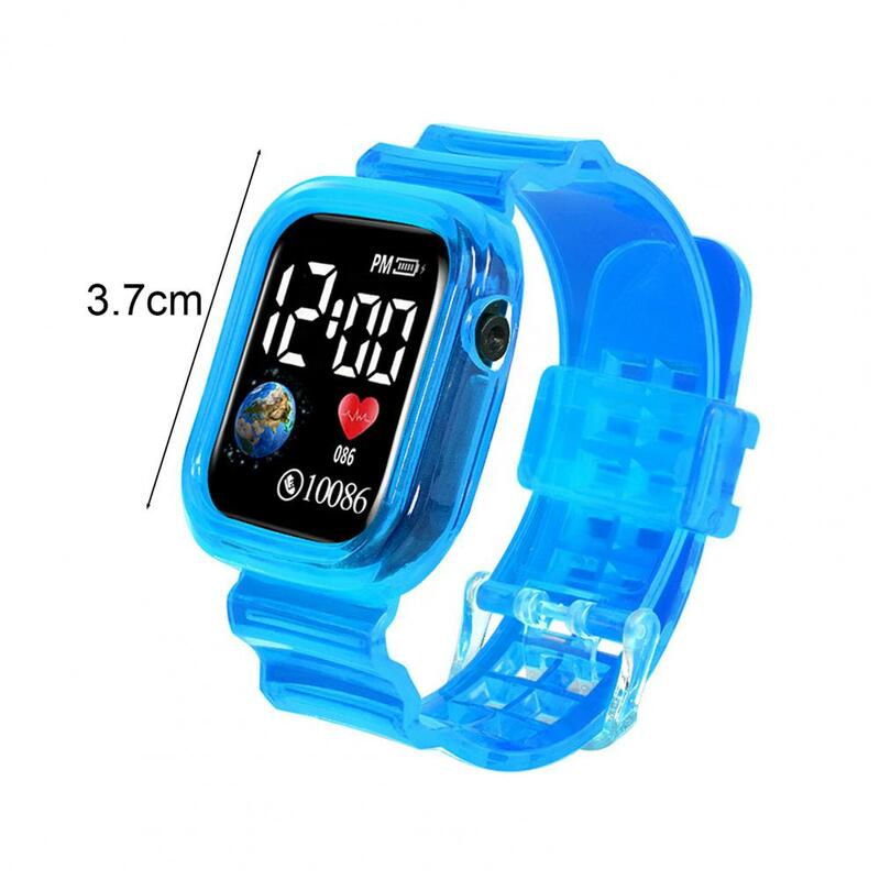 Kids LED Digital Watch Precise Timing Waterproof Sports Wristwatch For Boys Girls Stylish Electronic Clock