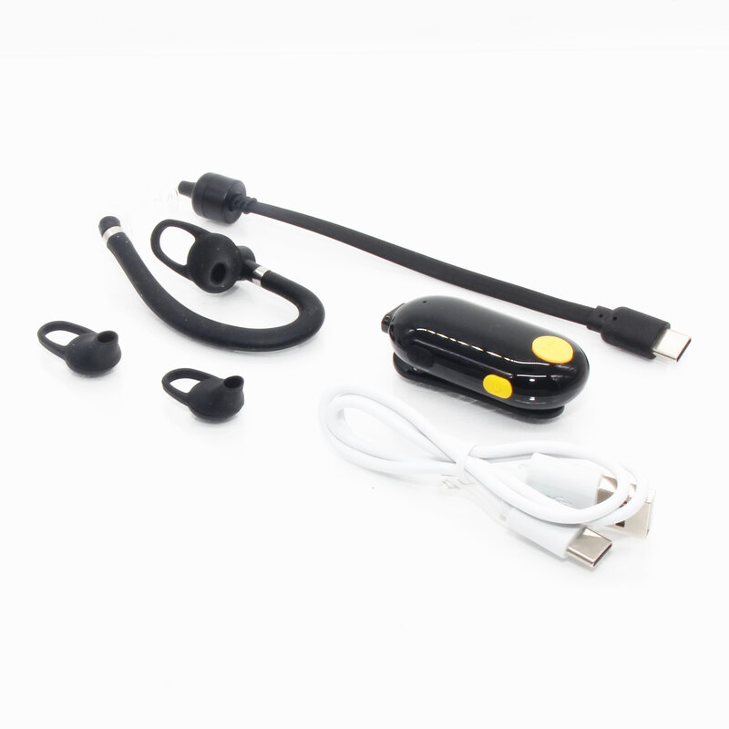 UHF 400-470MHz 0,5 W Mini Walkie Talkie colgante para la oreja radio bidireccional nuevo modelo colgante para la oreja