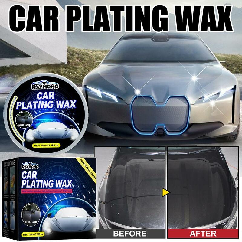Impermeável Car Wax Crystal Plating, camada de cera brilhante dura, filme de alto brilho, revestimento preto sólido, superfícies do carro, Ce M8X1, 110ml