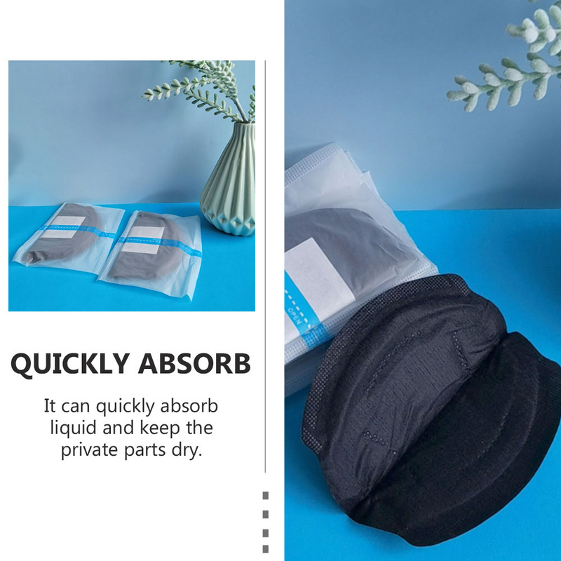 Reuseable Pads Sanitary Panties Cotton Black Underarm Pads Dress Clothing Perspiration Deodorant Pads Armpit Care Sweat