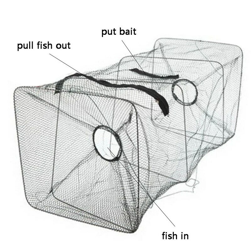 Rete da pesca rete da pesca granchio gamberetti gamberetti gamberi aragosta gambero rete da lancio pieghevole gabbia da pesca rete da esterno alta