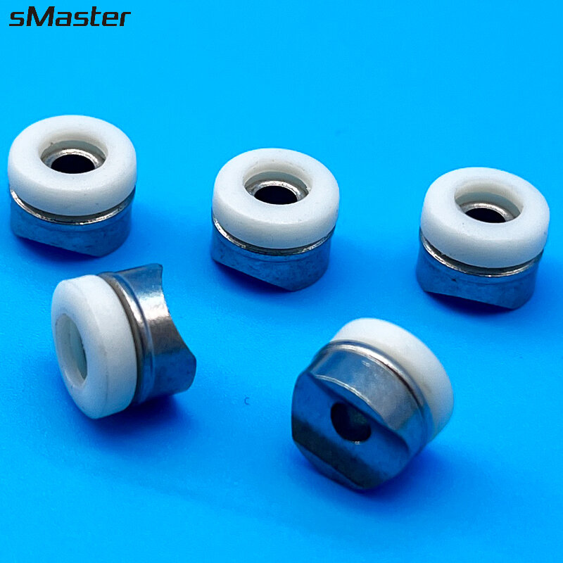 sMaster 5Pcs Universal Reversible Tip Gasket & Saddle  for Airless Nozzle Guard Seals Tip Holder Seedle for Airless Spray Gun
