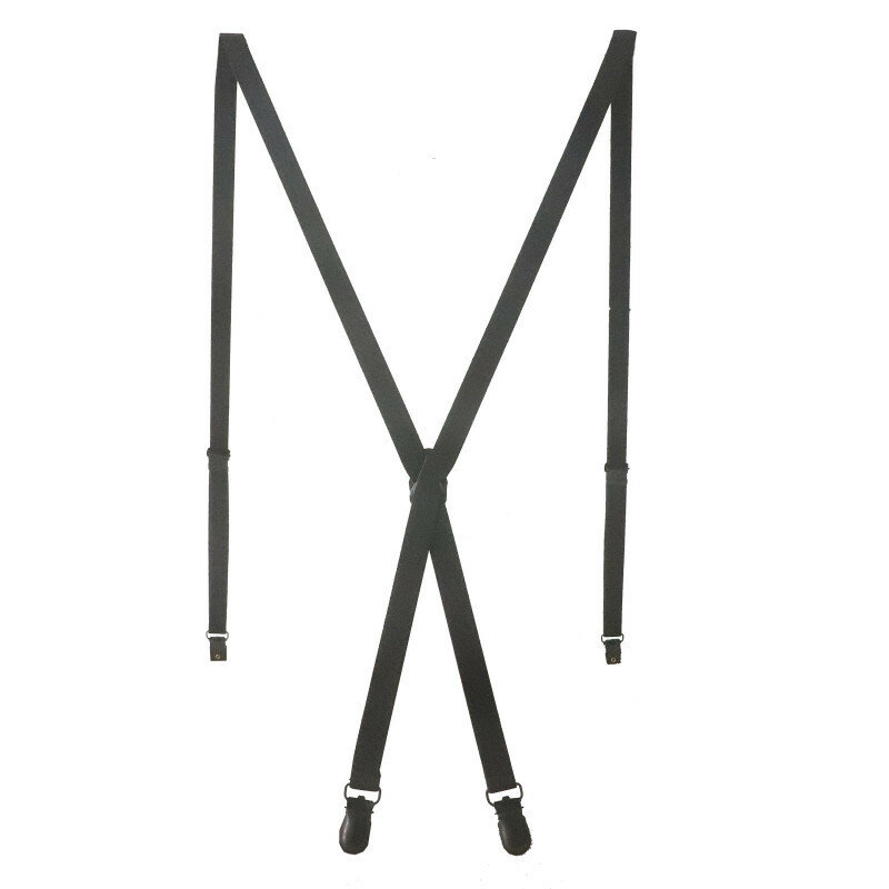 Tirantes clásicos de Metal para hombre y mujer, 1,5 cm de ancho, ajustados, 4 Clips de alta elasticidad, sólido, para negocios