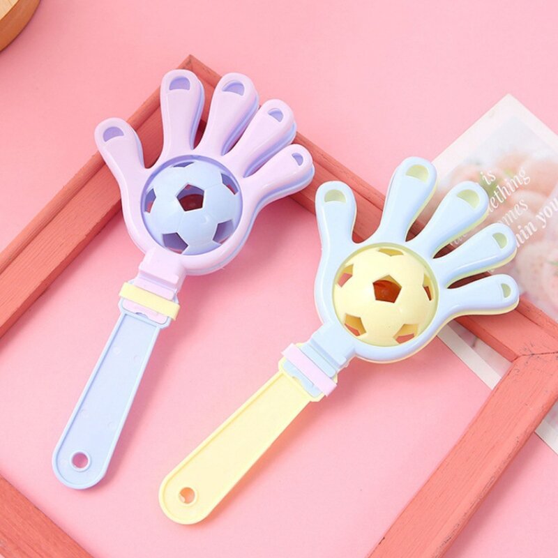 17cm Baby Rattles Toys Cartoon Hand Clapper Inside Double Bell Balls Sleeping Accompany Interactive Infants Toys Boys Girls Gift