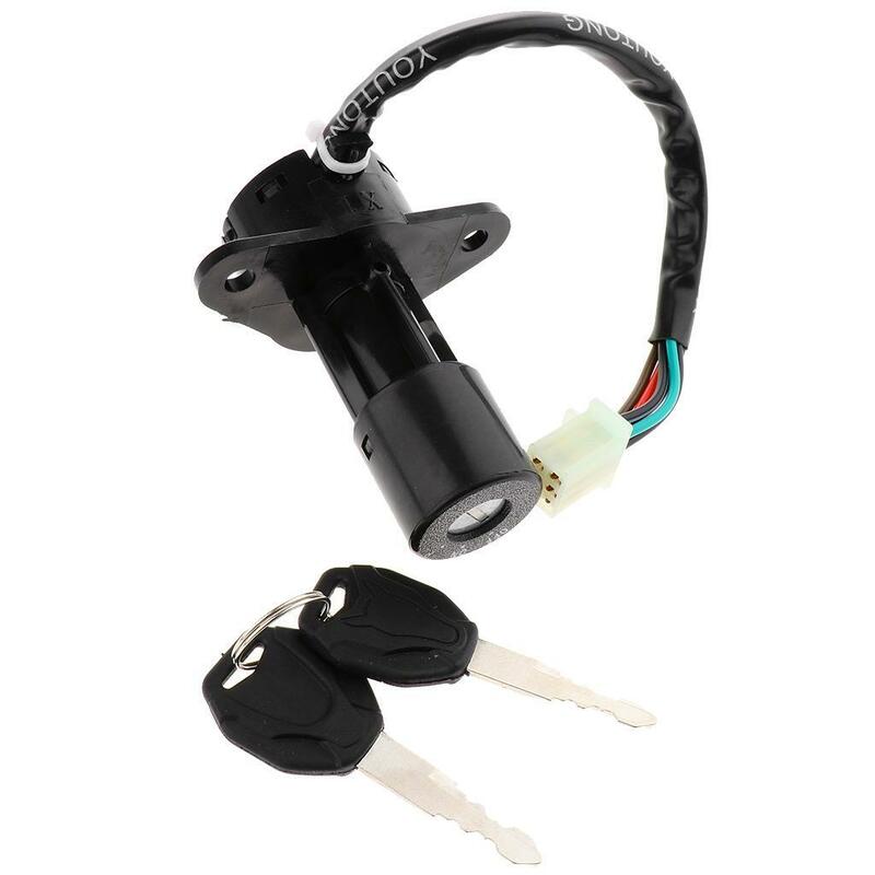 2/3 4 or 6 Wires Motorcycle Scooter Electric Door Switch Lock Kit for Suzuki