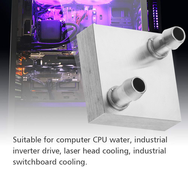 40*40*12mm waterblock líquido cooler dissipador de calor cpu de alumínio de refrigeração de água para computador portátil cpu atacado