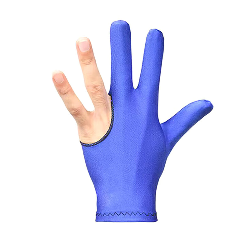 Gants de billard à trois doigts, gants de billard, taille moyenne, fournitures de billard, doux, anti-snooker