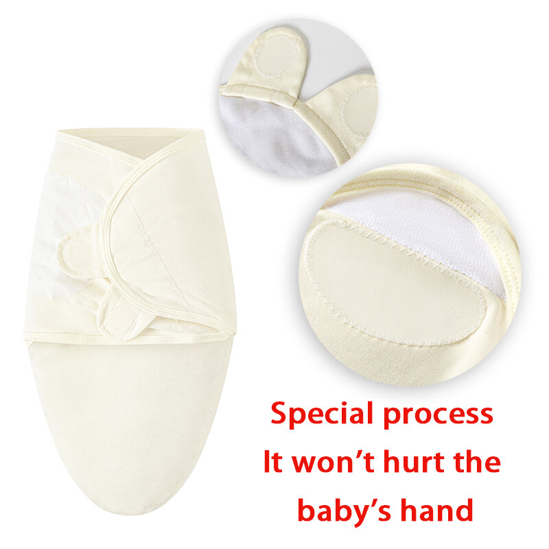 Bebê saco de dormir recém-nascido envelope cocoon envoltório swaddle macio 100% algodão 0-6 meses cobertor de sono