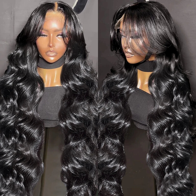 Perruque Lace Front Wig Body Wave Brésilienne Remy Naturelle, Cheveux Humains, 13x6, 13x4, 30 32, Densité 200, pour Femme