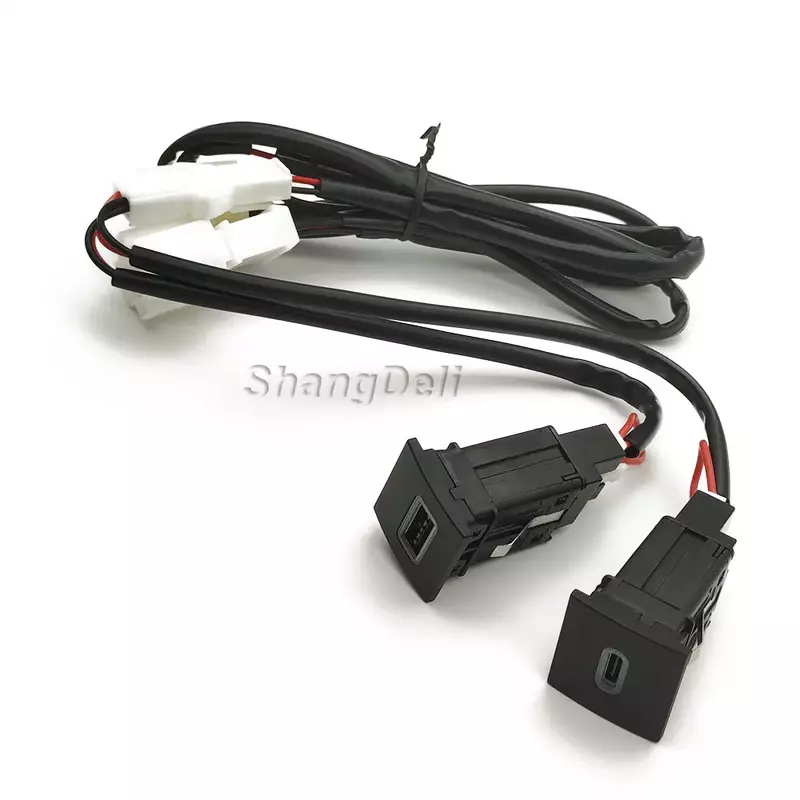 For VW Golf 6 Jetta 5 MK5 Scirocco 2006 - 2012 Car USB Charger PD Quick Charge QC3.0 Auto Phone Charging Adapter Button