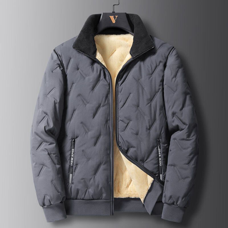 Jaket hangat pria, gaya baru mode kualitas tinggi jaket hangat kasual tebal Parka musim dingin mantel hangat pria M-6XL,7XL