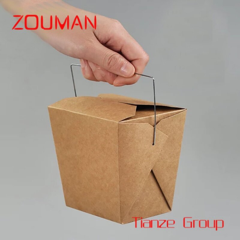 Custom , 16oz 26oz 32oz Disposable Custom Printing Foldable Food Grade Noodle Paper Box For Take Away Food Packaging