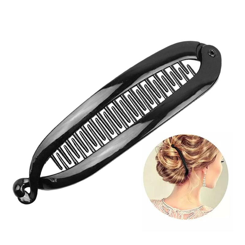 Bananowy klips do włosów jęczmień Twist grzebień zacisk Grip Slide Fish Banana spinki do włosów spinki 15CM kobiety dziewczyny akcesoria do stylizacji włosów