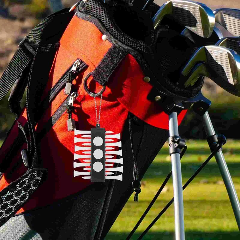 Golf Spike Seat Plastic Ball Tee Carrier Position Mark Pendant Set (bianco) accessori uomo accessori Golf