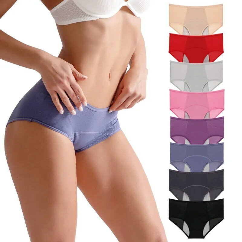 Panties for Women New Physiological Pants Before and After Menstruation Anti-leakage Breathable Holes Large Size Ladies Panties