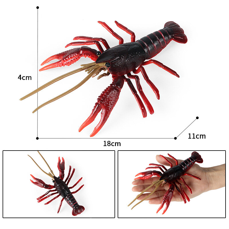 2022 Ocean Simulation Crab Figurines Collection Sea Life Hermit Crab Lobster Stingray Model Action Figure Marine Animals Kid Toy