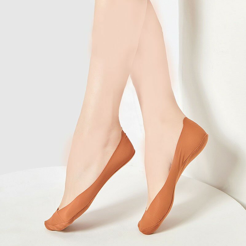 Socks Women's New Sexy Charm Ice Silk Cross Silicone Anti Drop Heel Simple Women's No-show Socks Ankle Socks Woman Y109