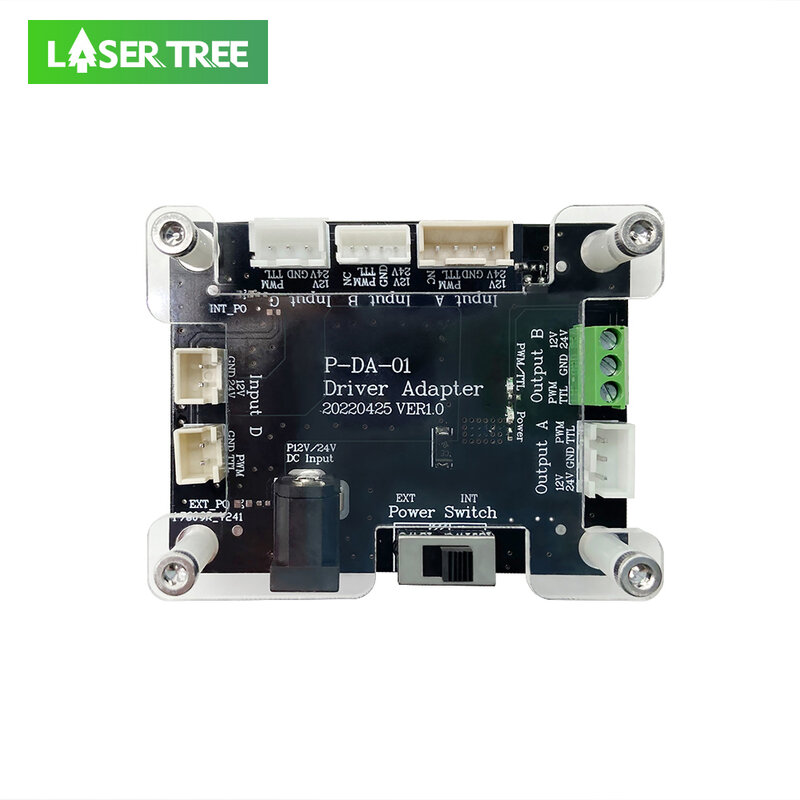 LASER TREE-Interface Driver Adapter Board, placa de transferência para cabeça de gravador a laser, módulo laser, madeira trabalhando ferramentas, 20W, 40W, 80W