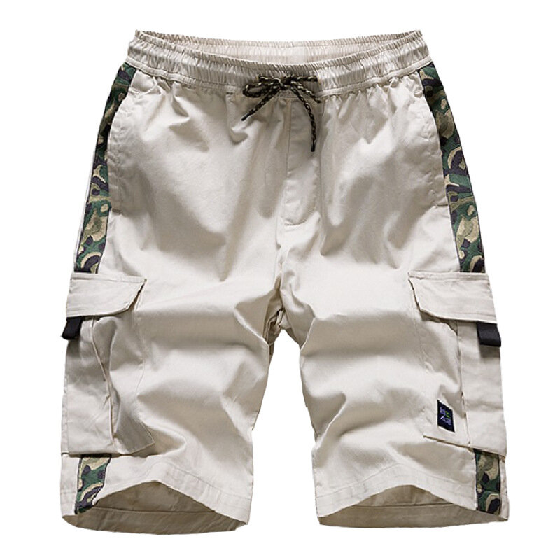 Herren Sommer Cargo Shorts Militär training atmungsaktive schweiß absorbierende Shorts Baumwolle Stretch lässige lose Shorts plus Größe 8xl