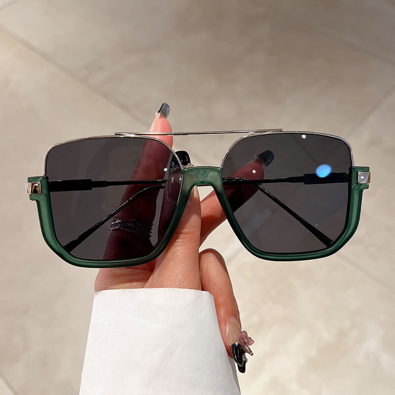 KAMMPT occhiali da sole oversize Vintage moda uomo donna occhiali da sole quadrati occhiali da sole Trendy Ins Popular Brand Design UV400