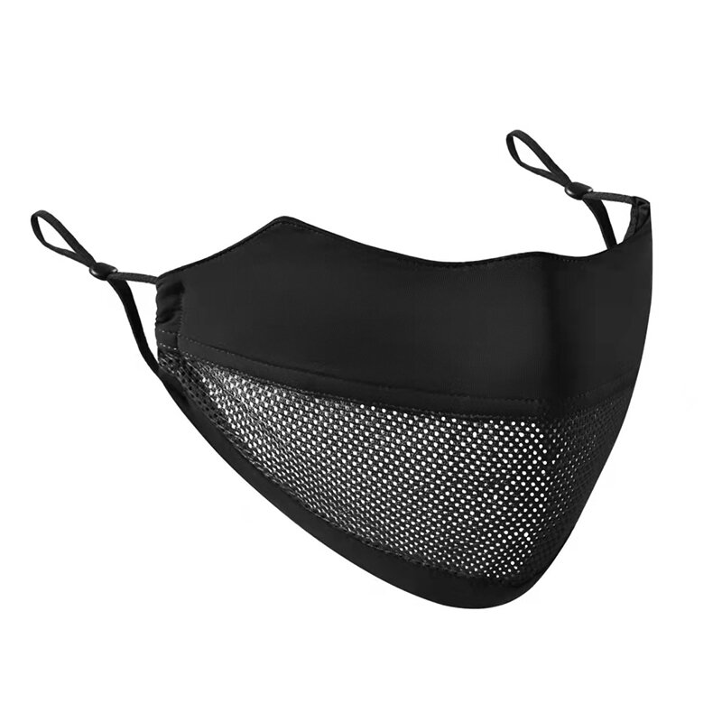 Eisse iden maske dünne atmungsaktive Netz gesichts abdeckung Sonnenschutz weich verstellbare Anti-UV-Maske Radfahren Laufen im Freien Sport maske