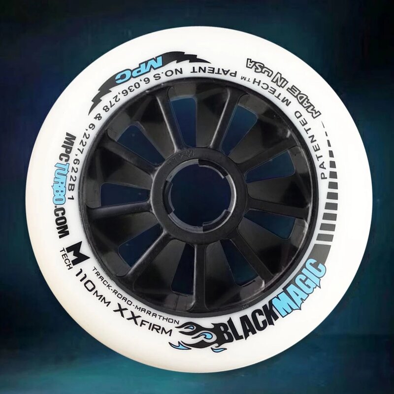 MPC-ruedas mágicas negras SRC XXFirm XFirm Firm, 125/110/100/90mm, pista de carretera, neumáticos de carreras de maratón para patines de velocidad en línea, 6/8 uds.