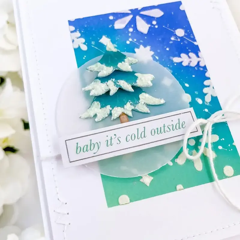 New 2024  Stencils Teardrop Floral Scrapbook Diary Decoration Embossing Template DIY Greeting Card Handmade