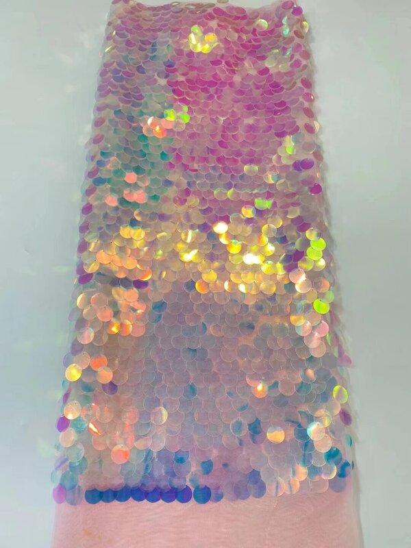 18 мм цветная Большая Ткань в виде рыбьей чешуи, Русалка, блестящая ткань, кружевная ткань, свадебная ткань, одежда, ткань с подсветкой для вечерние ринки, свадьбы