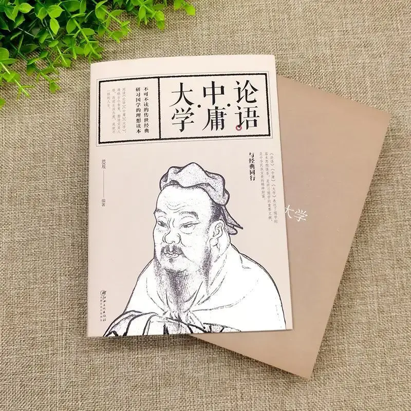 Zhongyong大学中国の古典的な厚い本、4冊の本、5冊の本、文学、流行、682ページ
