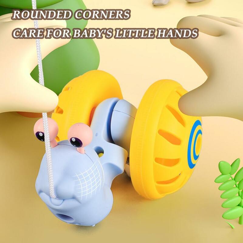 Pull String Snail Toy Children's Puzzle Assembly Toy To Walk Walking Outdoor Toy Learn Gifts Educational Baby Early Rope S3z3