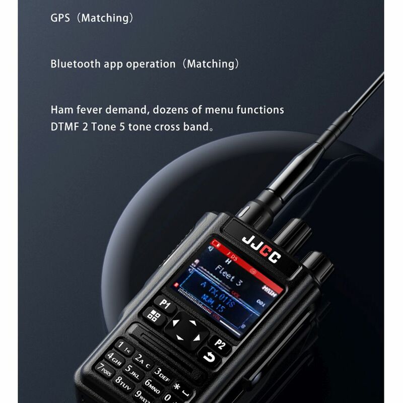 Radio bidirectionnelle JC8629, programme Bluetooth, GPS, Multi Dead Transcsec, 136-520Mhz, toutes bandes, FM, récepteur de bande AM, Détreinte, USB TYPEC