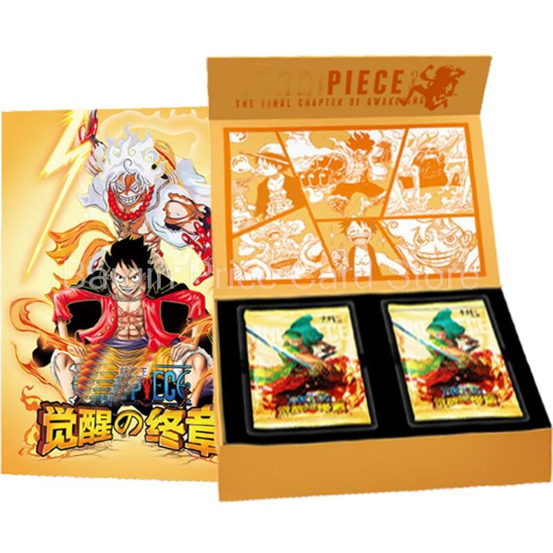 Последняя глава пробуждения One Piece Аниме Luffy Zoro Sanji коллекция оригинальная открытка хотели дьявол фрукты фольга карта игрушка подарок