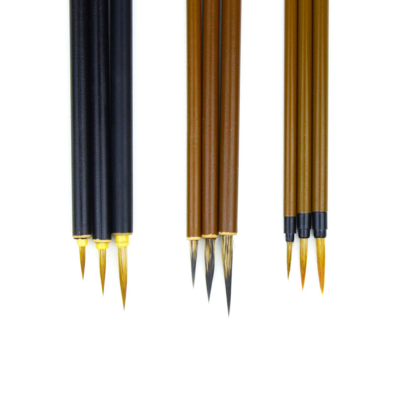 Mouse whisker escova caneta pintura meticulosa chinesa linha fina escova cabelo doninha mão livre pintura em aquarela pincéis de caligrafia