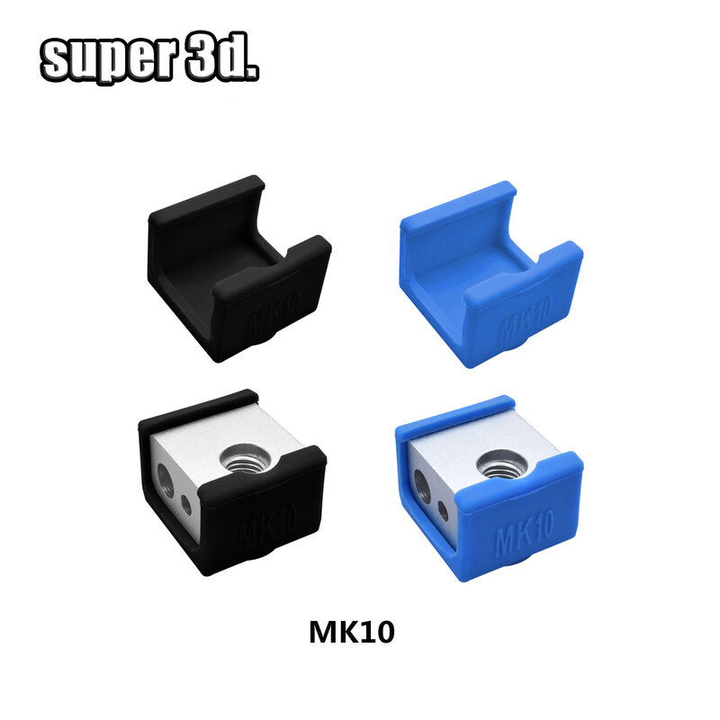 Stampante 3D V5/V6 custodia protettiva per isolamento calzino in Silicone vulcano per blocco riscaldatore MK8 / MK10 /MK9 custodia in Silicone Hot End