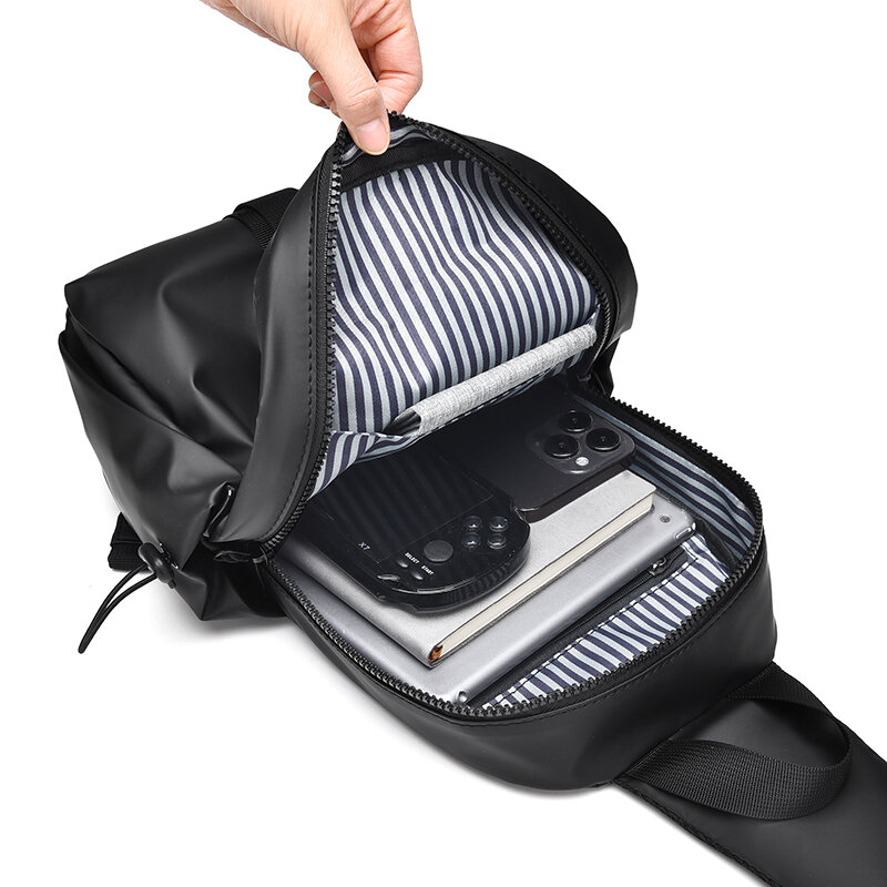 Mode Herren Stoff Brusttasche hochwertige wasserdichte männliche Umhängetasche große Kapazität Teenager Handtasche Sack