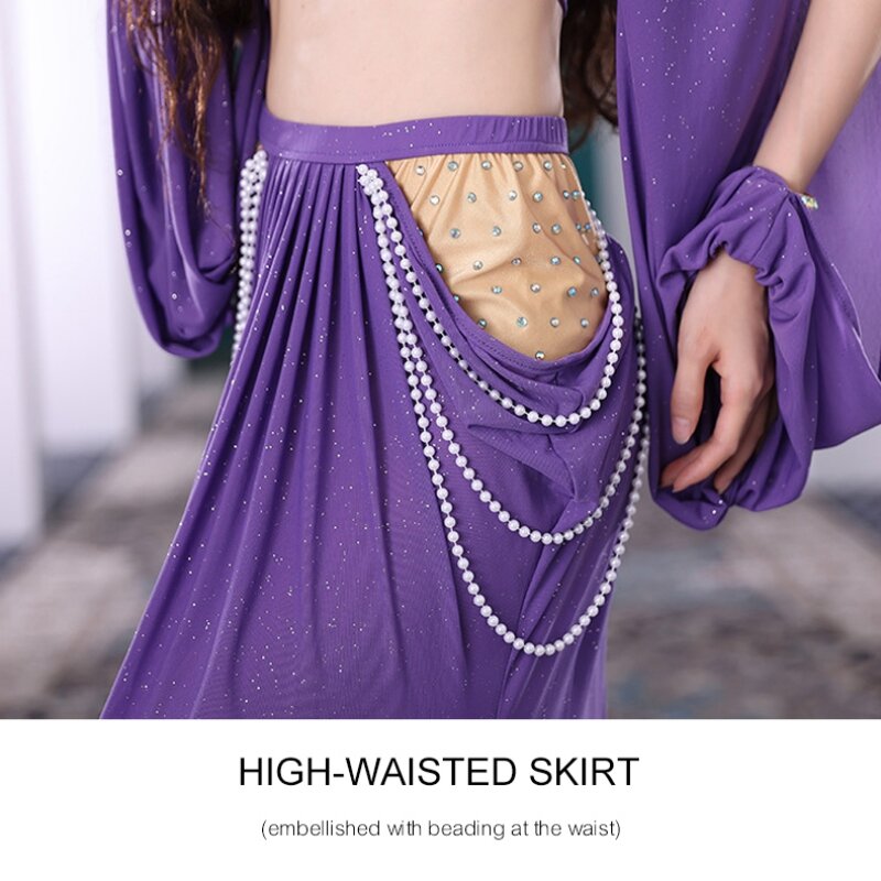2023 New Belly Dance Formal Dance Dresses Costume Set Women Wear Professional Bellydance Top with Long Skirt Set Outfit Clothes