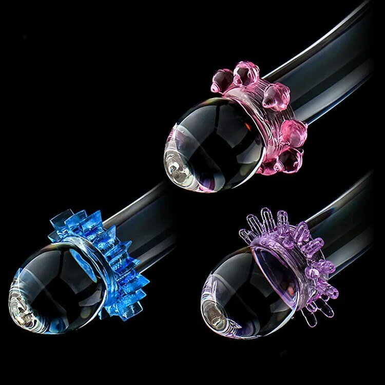 Cincin kunci Penis pembesar dan ditingkatkan cincin Penis silikon tertunda cincin kunci warna acak mainan seks baru untuk pasangan