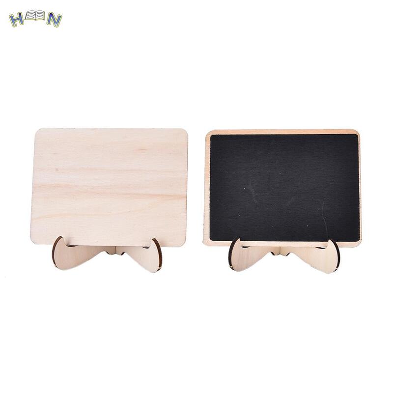 Mini Holz Nachricht Tafel Tafel mit Ständer kleine schwarze Anschlag tafel Hochzeit Home Office Dekor liefert