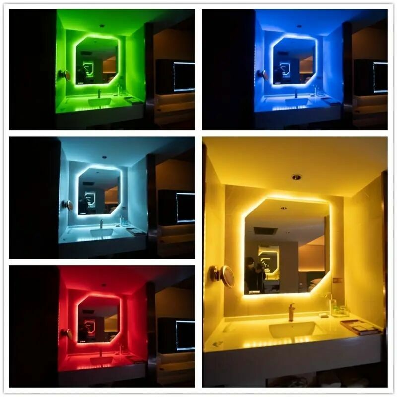 Tira de luces LED RGB 2835 Usb, 1-20M, 5V, Control por aplicación, cambio de Color, sincronización de música, cambio de Color para fiesta en casa