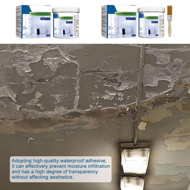 Lapisan penyegel transparan lem tahan air transparan lapisan insulasi kedap air portabel untuk dinding atap dapur kamar mandi