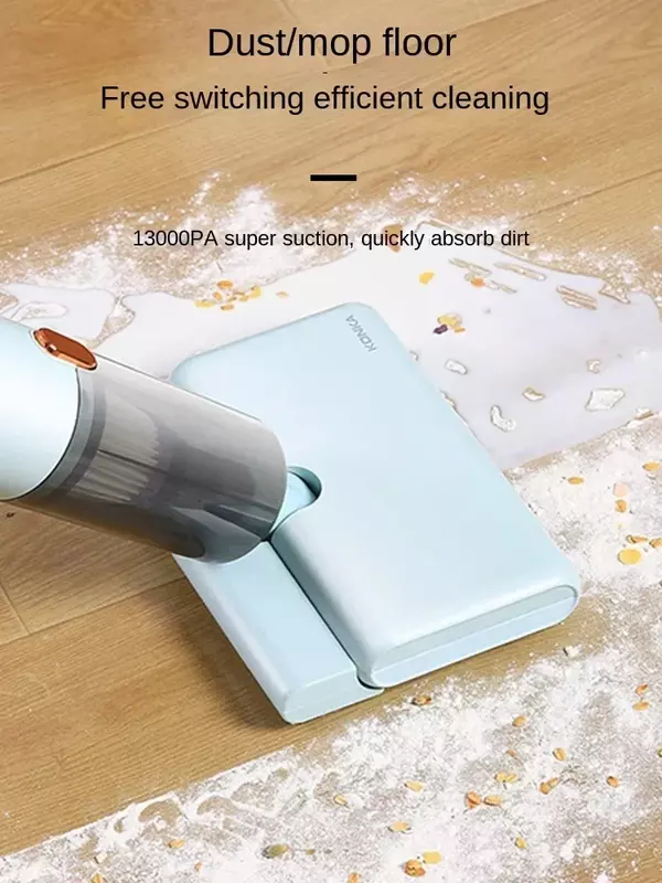 Indoor vacuum cleaner, household small, high-power, and multifunctional hand push bed mite removal and floor mopping integrated