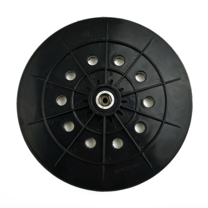 9 Inch 215mm 10 Holes Black Backup Pad With 6mm Thread For Dustless Sanders Cable Sanders Power Tools Accessories