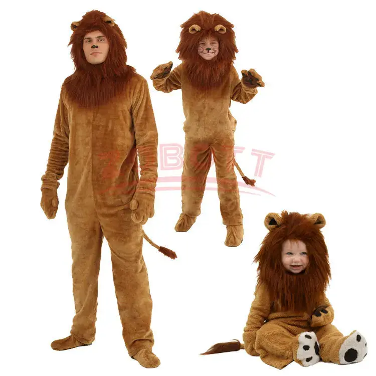Czarodziej OZ Kids Adlut Unisex Performance przebranie długie włosy lwów król lew kostiumy Cosplay kostium imprezowy