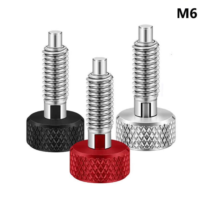 1pcs Spring Plunger Lock Out M6 Type Quick Release Pin For Rolling Toolbox Packout Stainless Steel 1*0.5 Inches For Rolling Tool