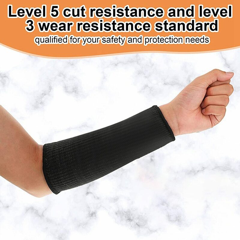 Corte e queime mangas de proteção resistentes do braço, protetores do antebraço para a pele fina e escovação, 4 par