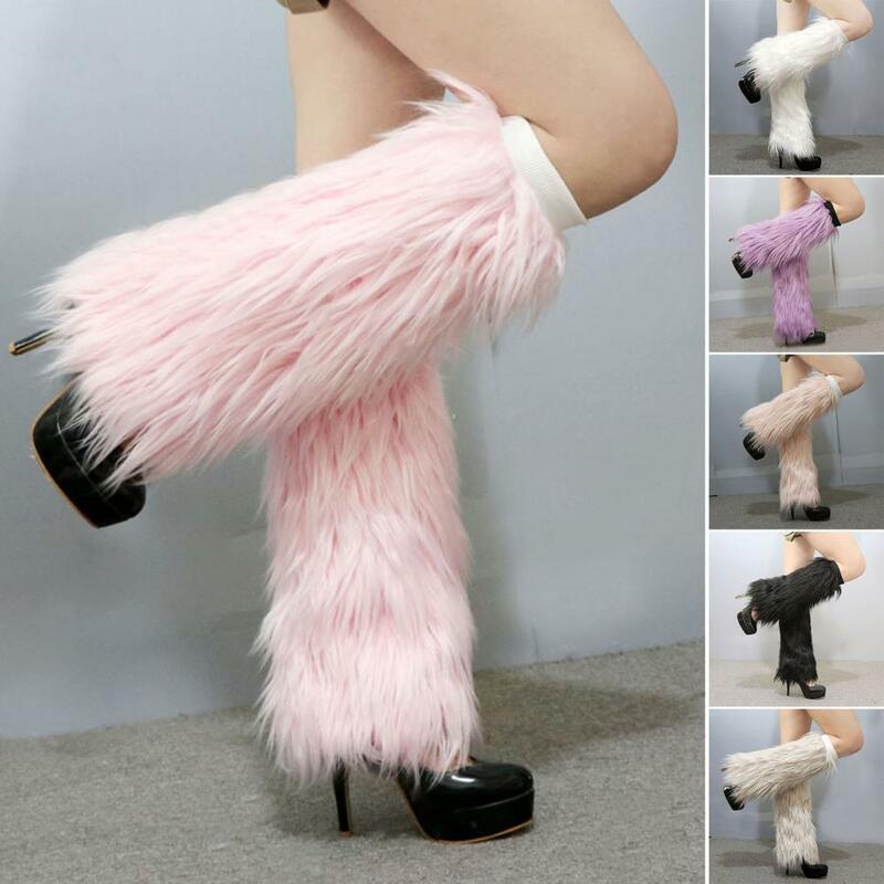 1 Pair Female Leggings Great Faux Fur Faux Fur Socks Delicate Female Warmers Boot Covers for Daily