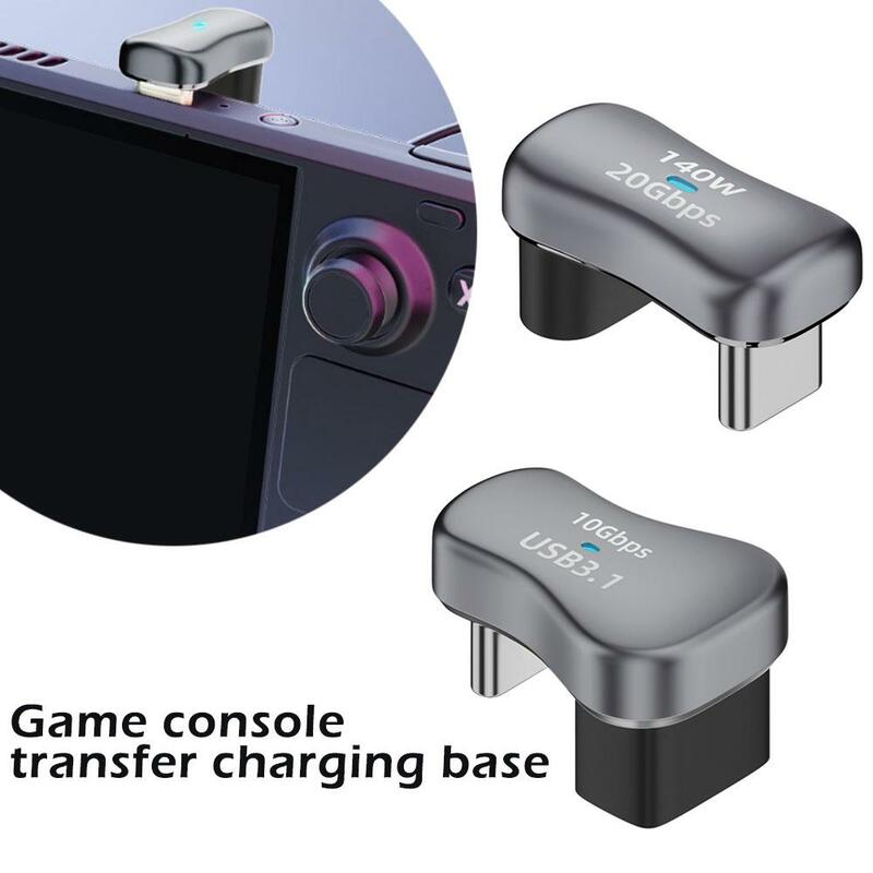Applicable Game Console Handheld Adapter For Rog All For Steam Deck Console Transfer Charging Base Aluminum Alloy With Ligh Y2Y6