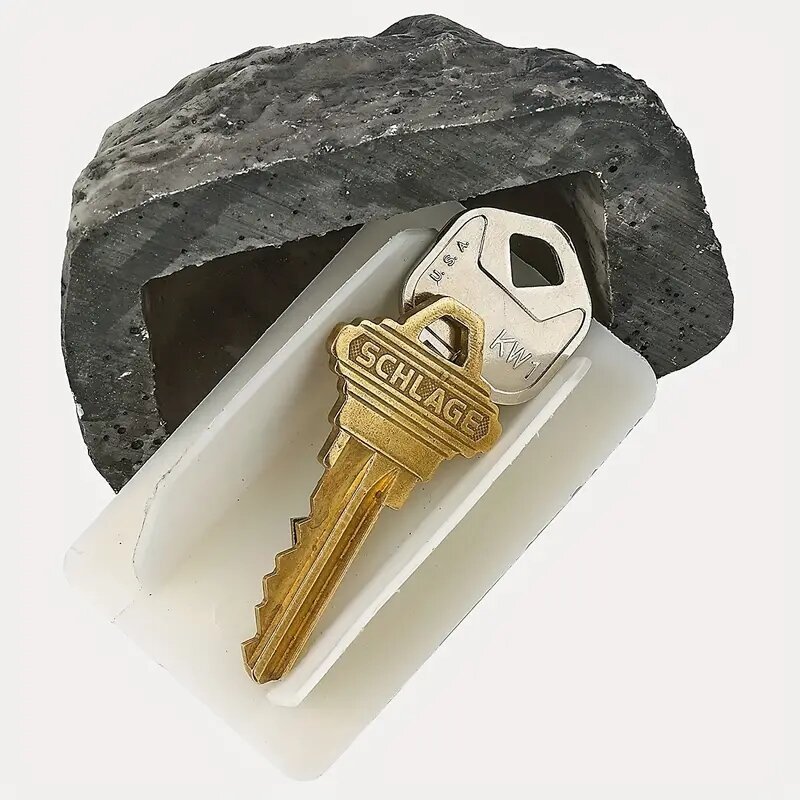 Proteja suas chaves sobressalentes com esta rocha falsa única, Key Hider, uma ideia perfeita do presente